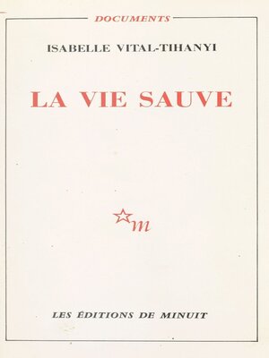 cover image of La vie sauve